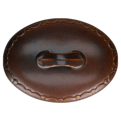 Auflaufform oval klein / Pasteten-Form Friesland / Melitta Katengeschirr