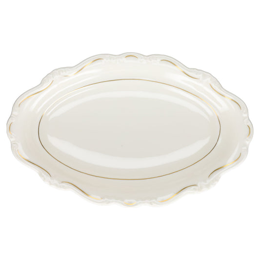 Beilagenplatte  Rosenthal Pompadour Elfenbein Goldrand 3102