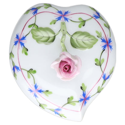 Bonbonniere Herzdose Modell 6005 PBG Herend Ungarn Petit Bouquet de Garance PBG