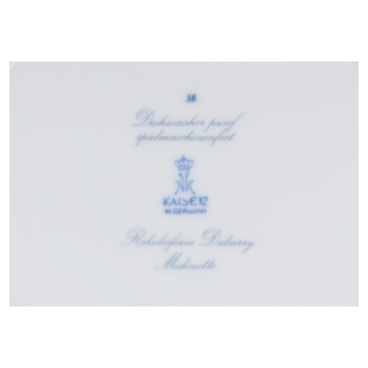 Brotteller  Kaiser Dubarry Midinette