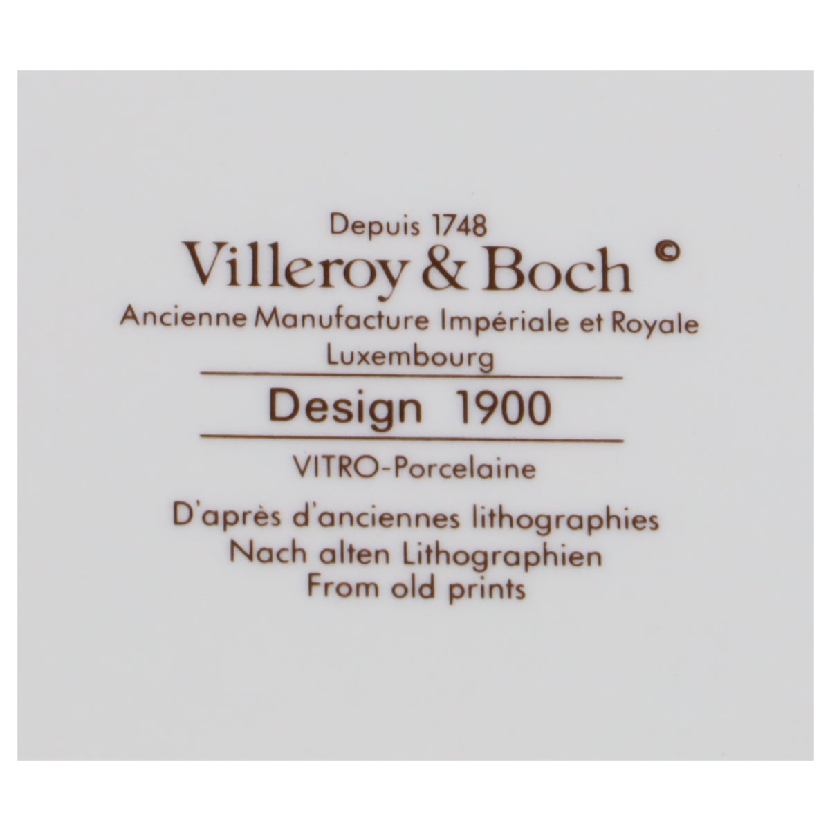 Brotteller  Villeroy & Boch Design 1900