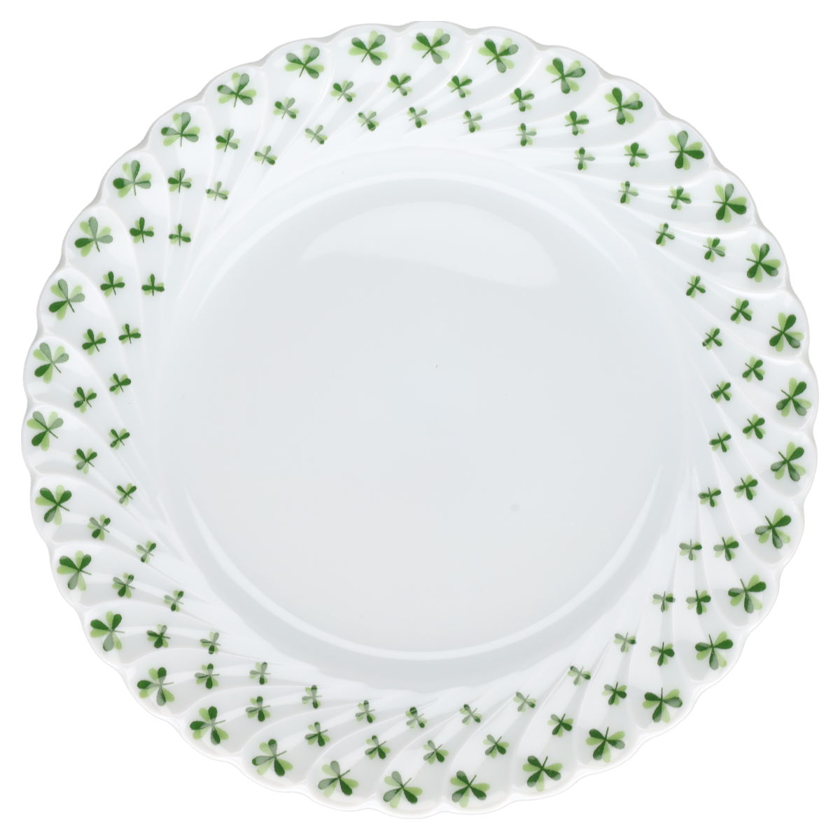Brotteller Haviland Limoges Torse Trefle Vert Kleeblatt