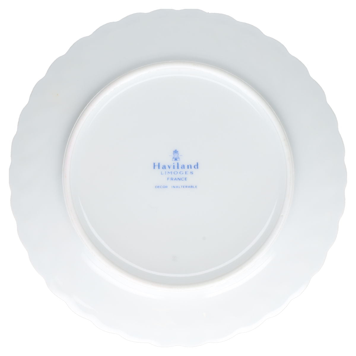 Brotteller Haviland Limoges Torse Trefle Vert Kleeblatt