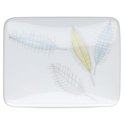 Butterdose eckig  Rosenthal Form 2000 Bunte Blätter