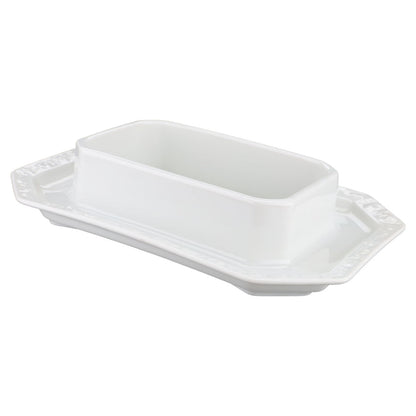 Butterdose eckig  Rosenthal Maria Rosenkante - gold