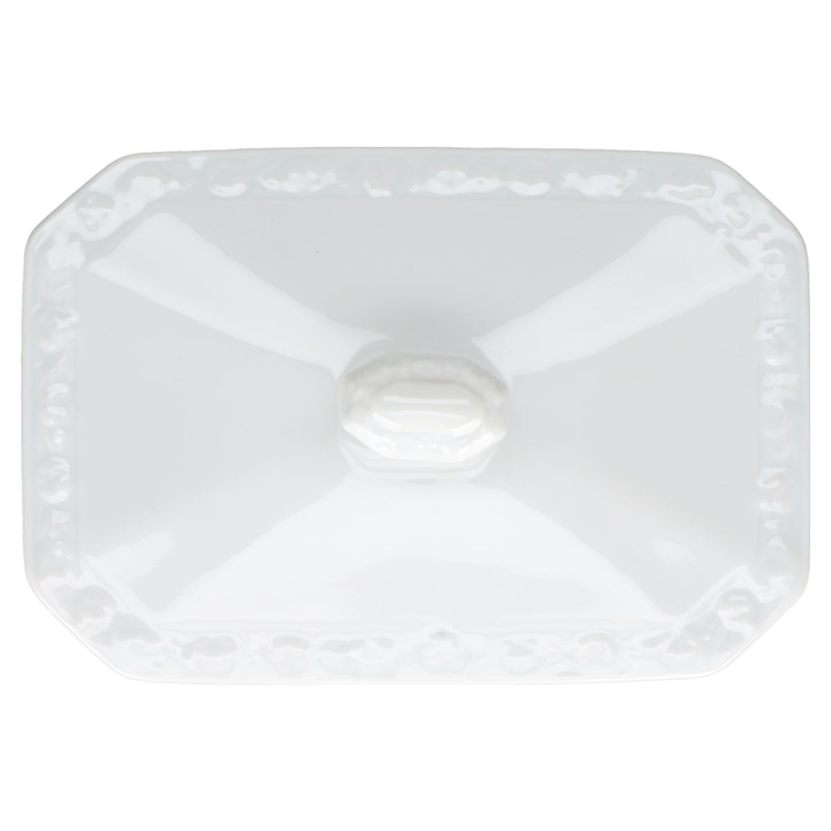 Butterdose eckig  Rosenthal Maria Rosenkante - gold