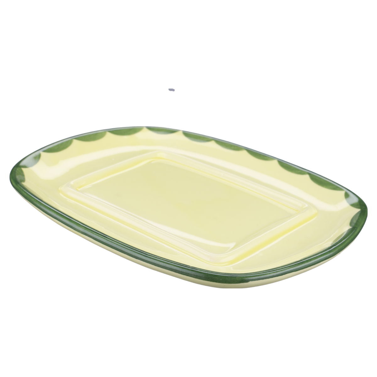 Butterdose eckig mit Griff Zeller Keramik Hahn & Henne