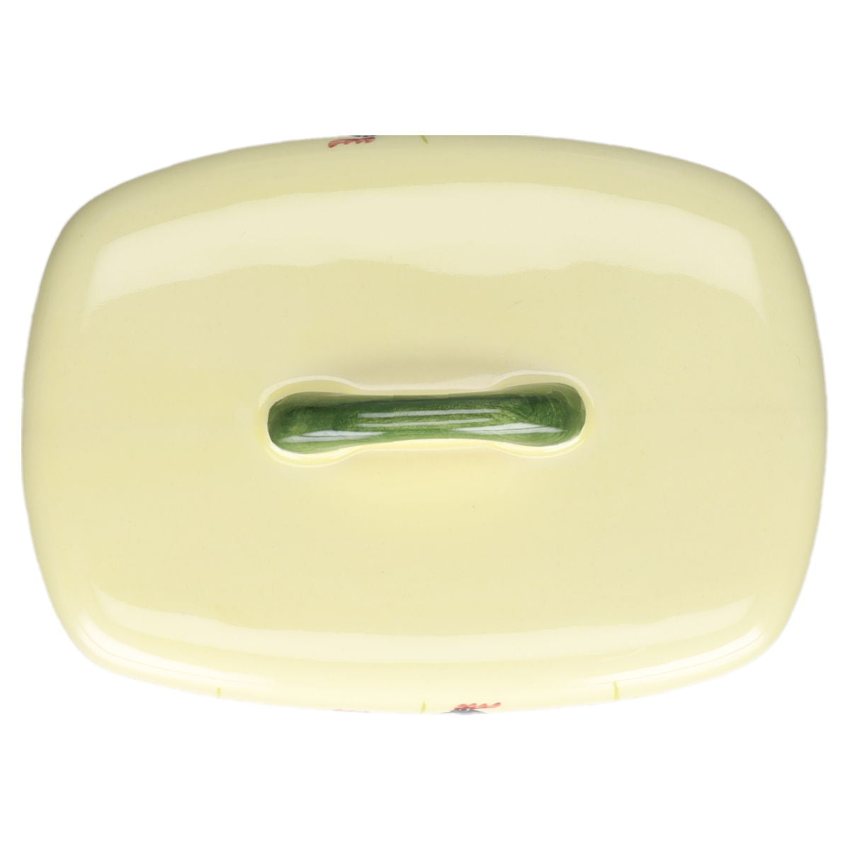 Butterdose eckig mit Griff Zeller Keramik Hahn & Henne