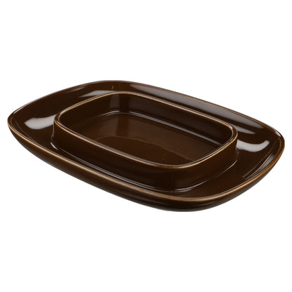 Butterdose eckig Rosenthal Plus Cordial braun