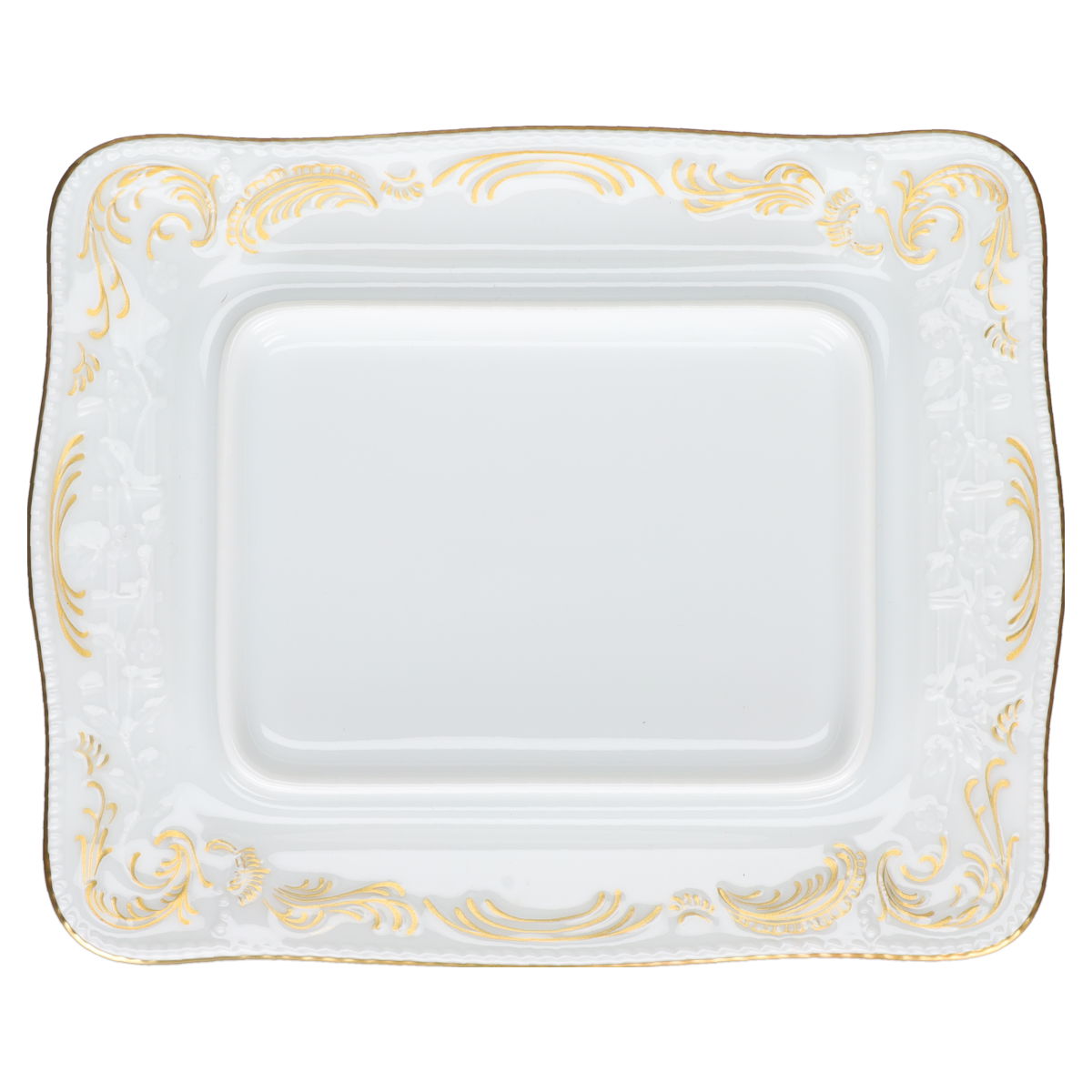 Butterdose eckig Rosenthal Sanssouci weiß Voliere