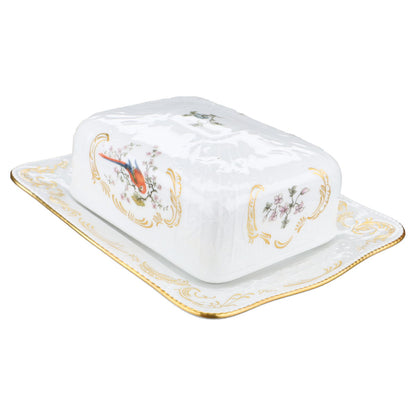 Butterdose eckig Rosenthal Sanssouci weiß Voliere