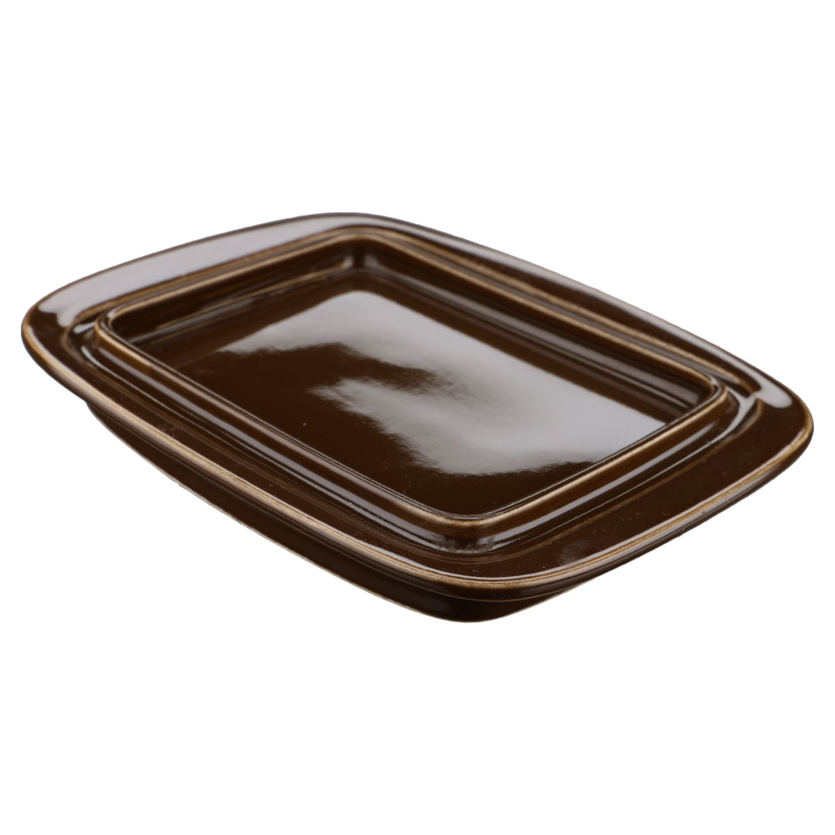 Butterdose eckig Typ II Rosenthal Plus Cordial braun