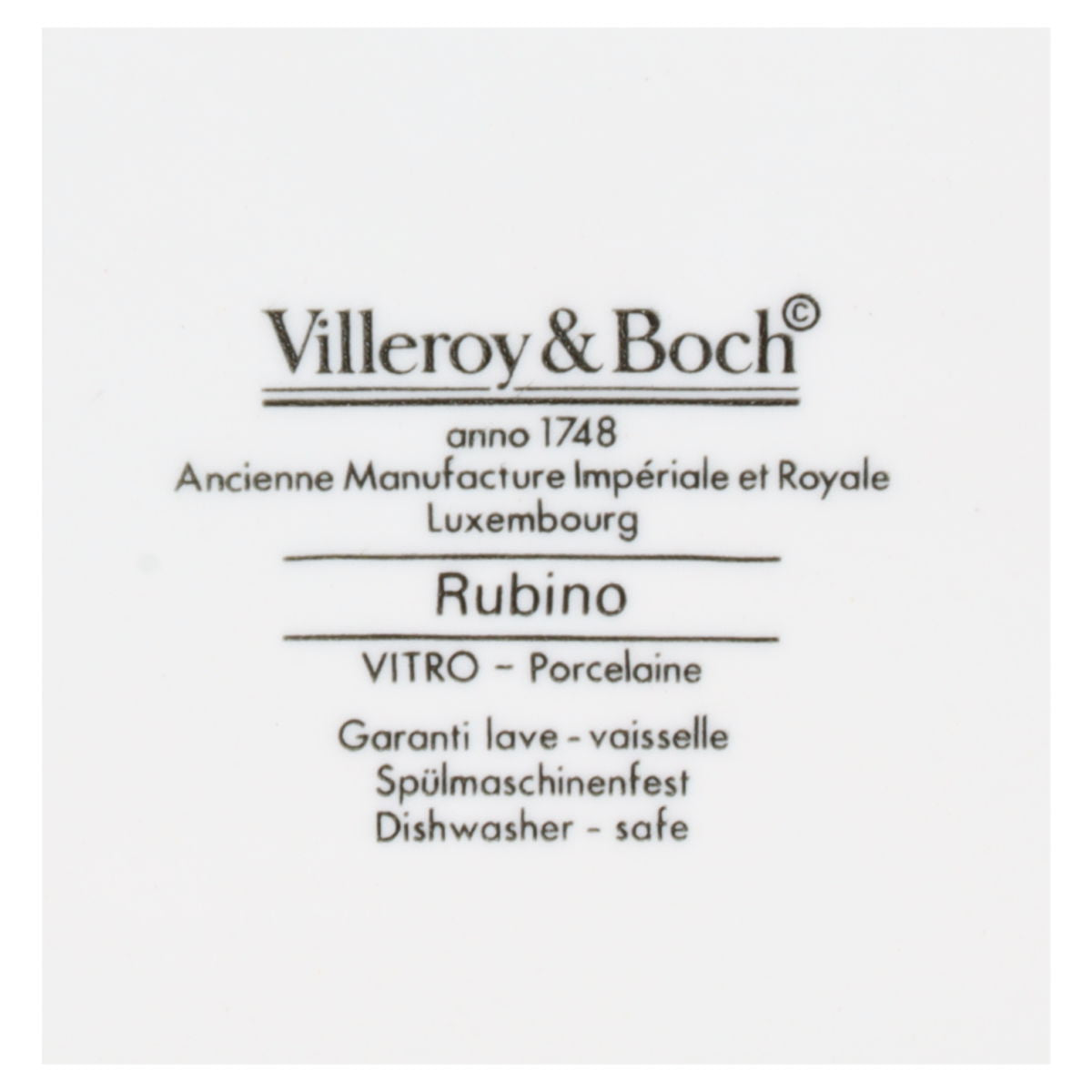 Butterdose eckig Villeroy & Boch Rubino