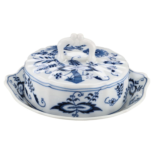 Butterdose rund  Blue Danube Japan Zwiebelmuster