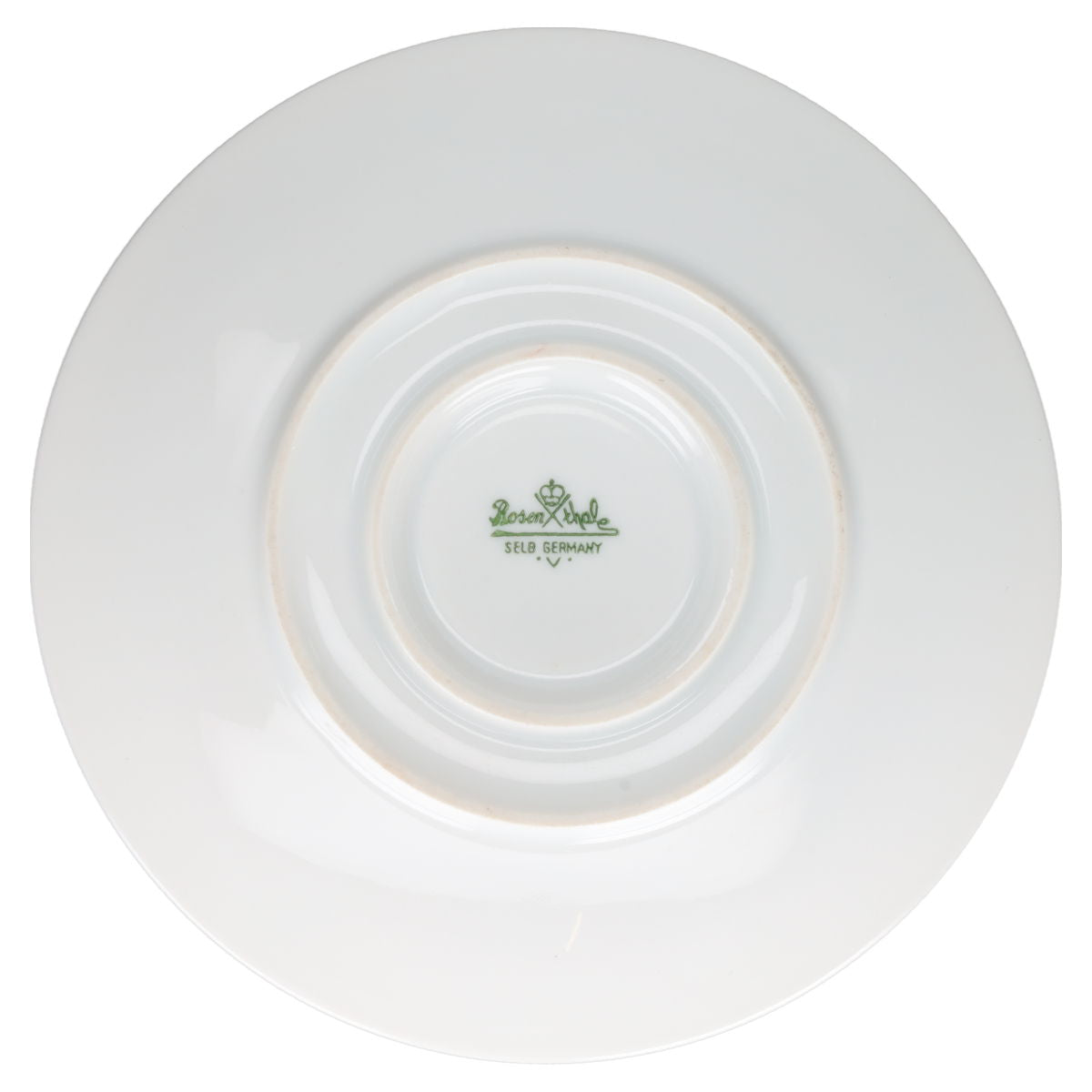 Butterdose rund  Rosenthal Form 2000 Schattenrose mit Goldrand