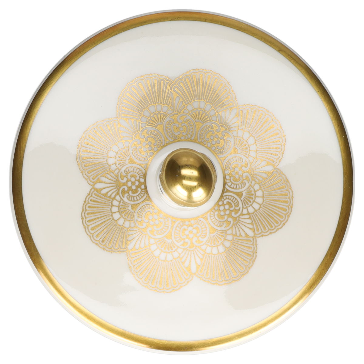 Butterdose rund Rosenthal Aida Goldrand 1473