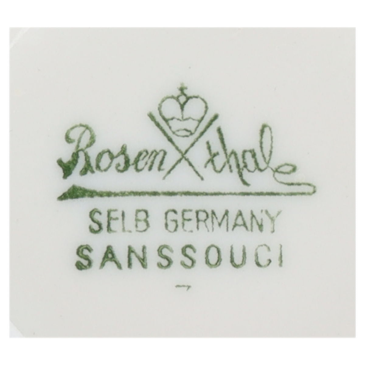 Butterdose rund Rosenthal Sanssouci elfenbeinfarben Diplomat Teildekor