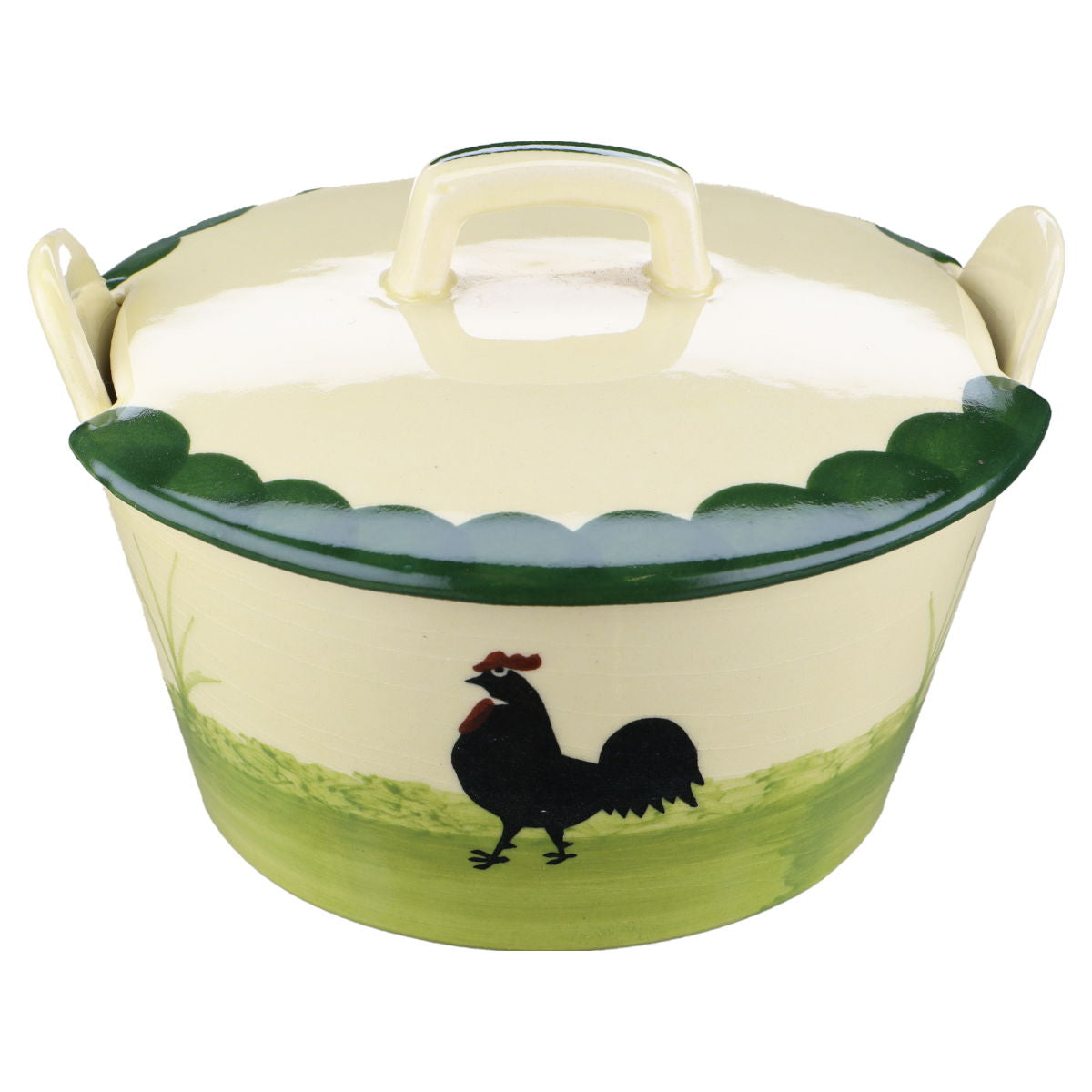 Butterfass Zeller Keramik Hahn & Henne