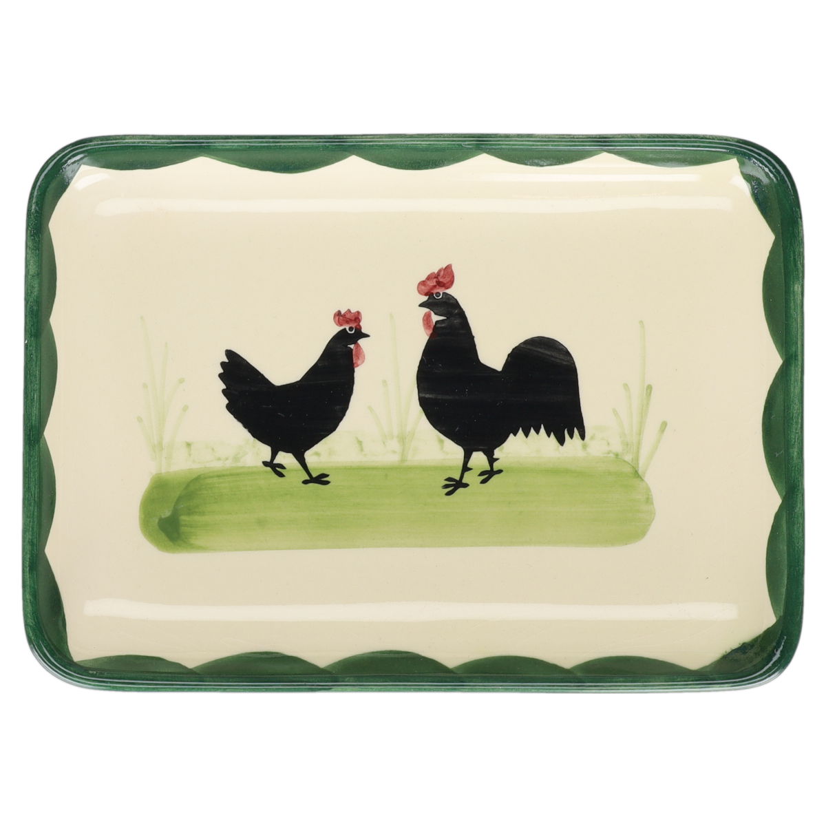Butterplatte  Zeller Keramik Hahn & Henne