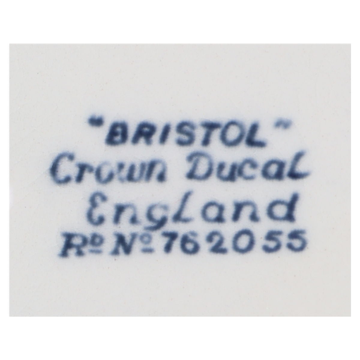 Buttersauciere Crown Ducal Bristol blau