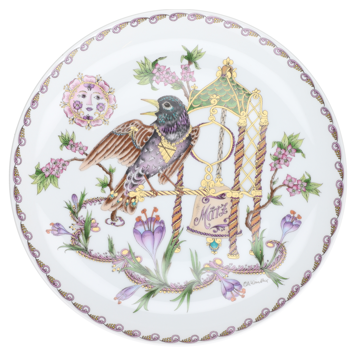Wandteller mittelgroß März