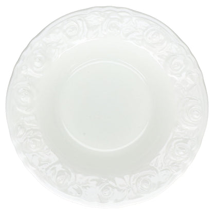 Dessertschale / kleine Salatschale mit Fahne Quadrifoglio Rosenform weiß