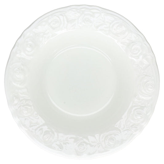 Dessertschale / kleine Salatschale mit Fahne Quadrifoglio Rosenform weiß