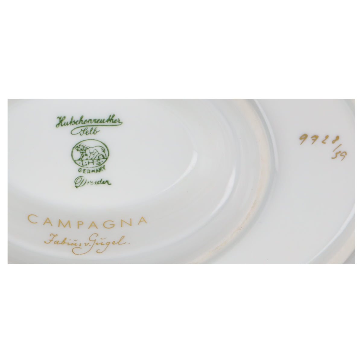 Sauciere mit Teller einteilig