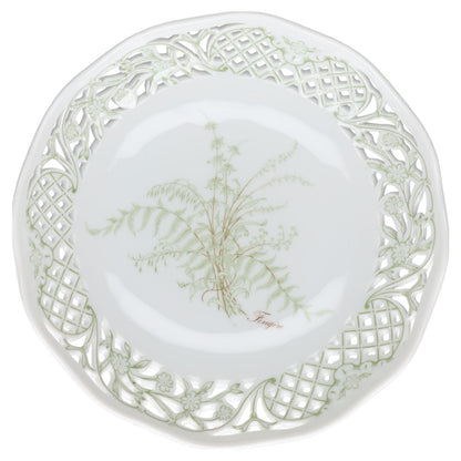 Durchbruchschale D 18,8 cm H 5,2 cm Gallo Galerie de Porcelaine Leonardo Fougere Sommerfarn