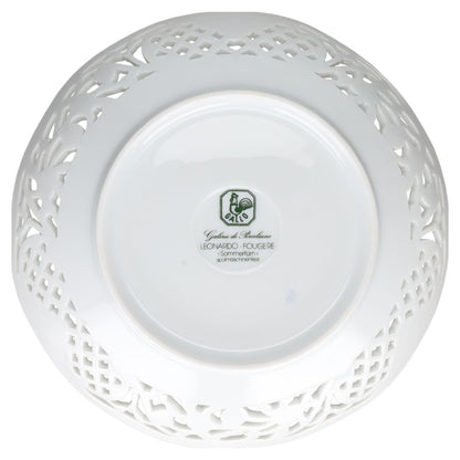 Durchbruchschale D 18,8 cm H 5,2 cm Gallo Galerie de Porcelaine Leonardo Fougere Sommerfarn