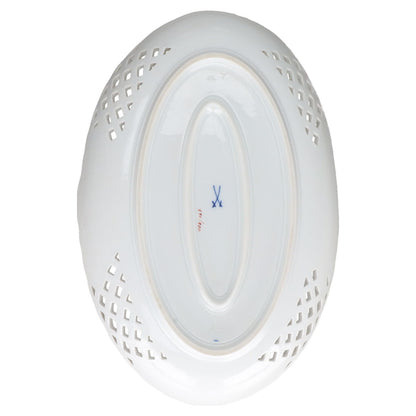 Durchbruchschale oval Meissen Neuer Ausschnitt I.Wahl Rote Rose