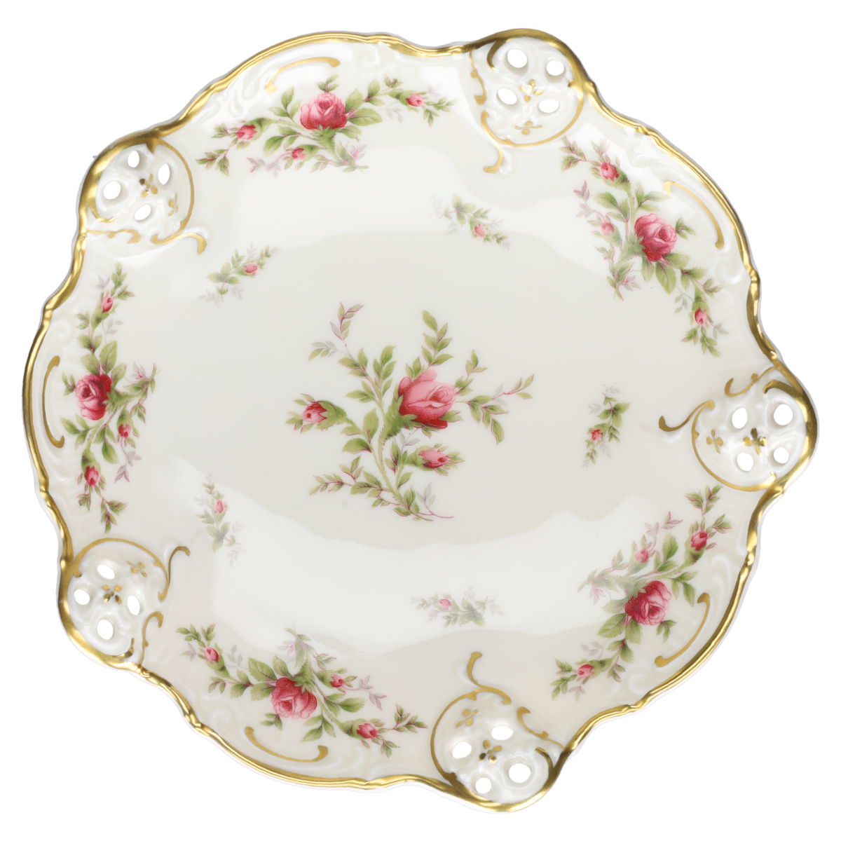 Durchbruchschale Rosenthal Molière Moosrose 2984