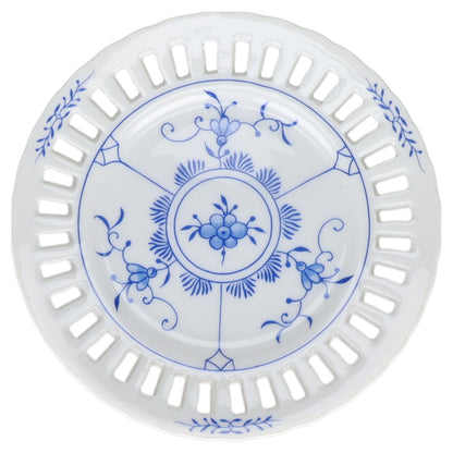 Durchbruchteller Wandteller klein Warnecke Friesisch blau