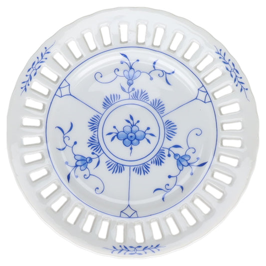 Durchbruchteller Wandteller klein Warnecke Friesisch blau