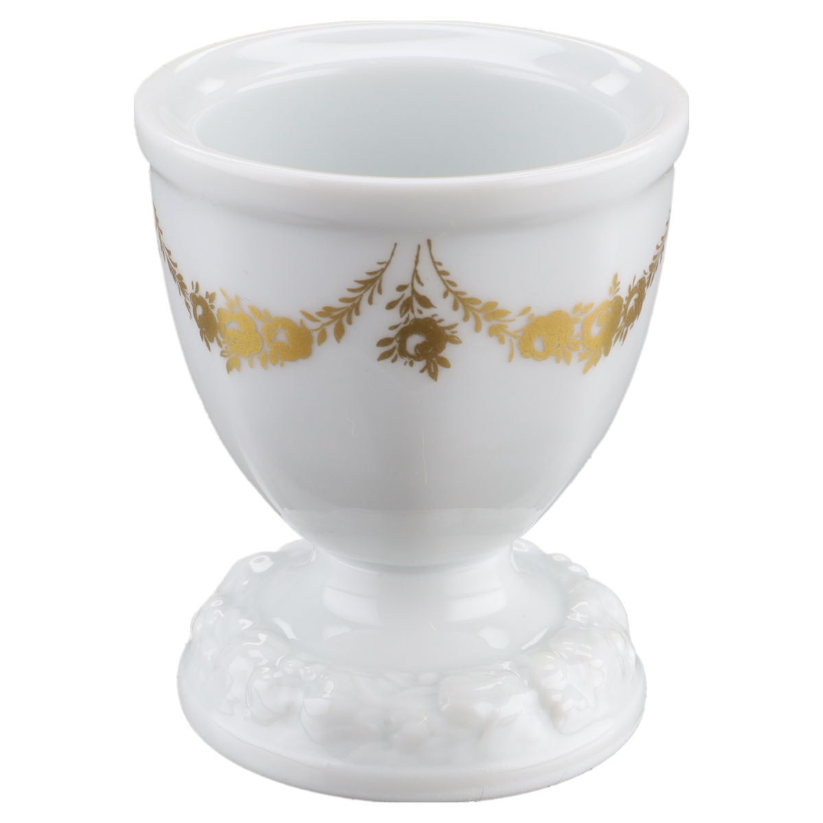 Eierbecher auf Fuss  Rosenthal Maria Rosenkante - gold