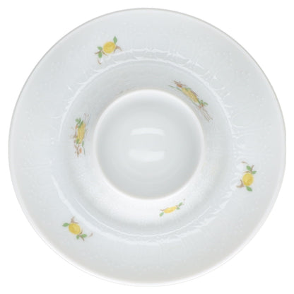 Eierbecher mit Schalenablage  Rosenthal Romanze Gelbe Rose