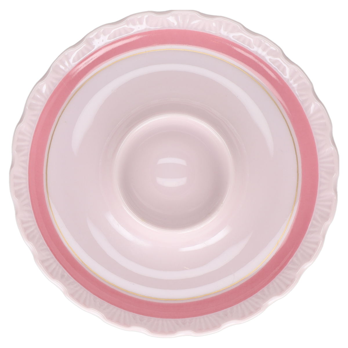 Eierbecher mit Schalenablage Hutschenreuther Porcelaine Rosé Désirée Monique 39004
