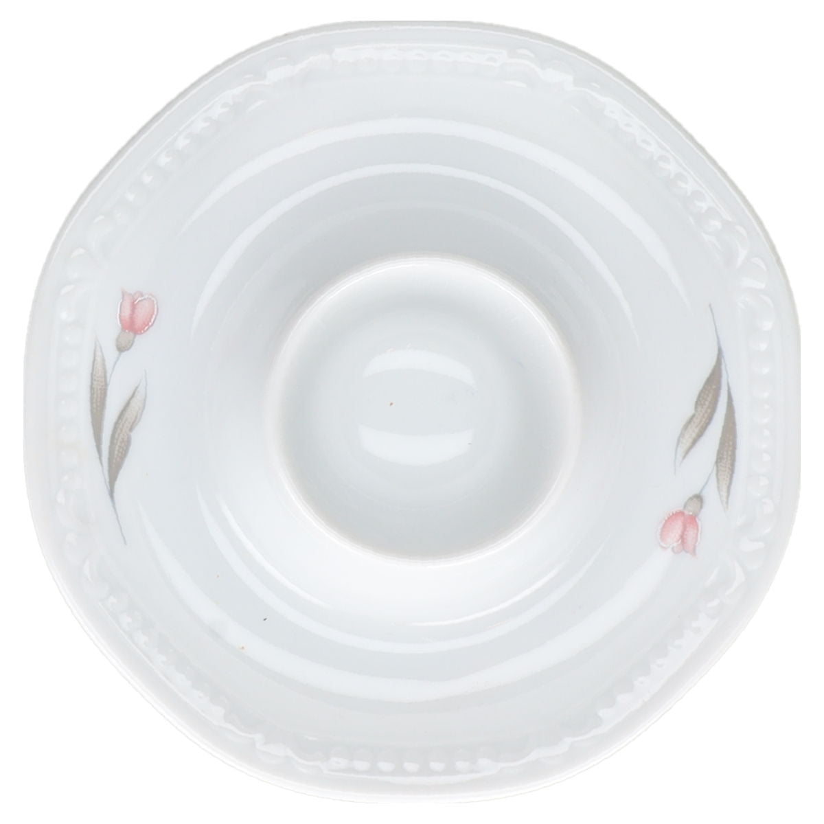 Eierbecher mit Schalenablage Mitterteich Sissi Rosa Blüte