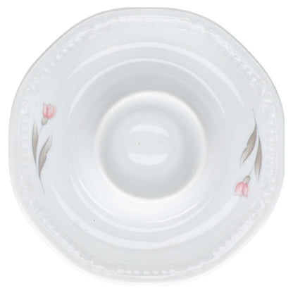 Eierbecher mit Schalenablage Mitterteich Sissi Rosa Blüte