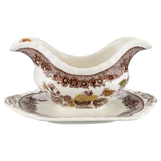 einteilige Sauciere Masons Ascot braun