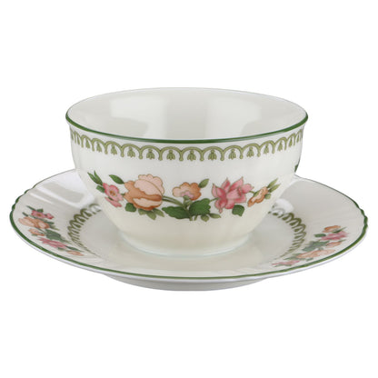 einteilige Sauciere mit Teller Hutschenreuther Edinburgh Richmond Rose
