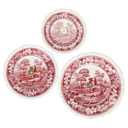 Etagere 3-stufig H 31,8 cm Spode Copeland Pink Tower