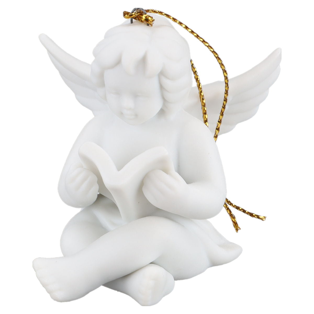 Figur Engel mit Buch Rosenthal Baumschmuck