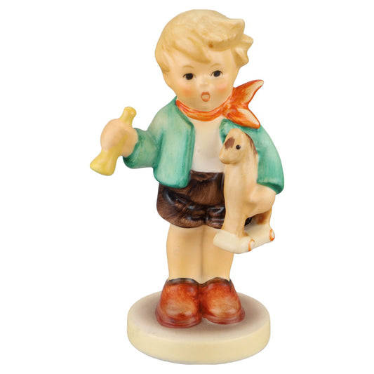 Figur Junge mit Holzperf Modell 239 / C Hummel M.I Goebel Figuren