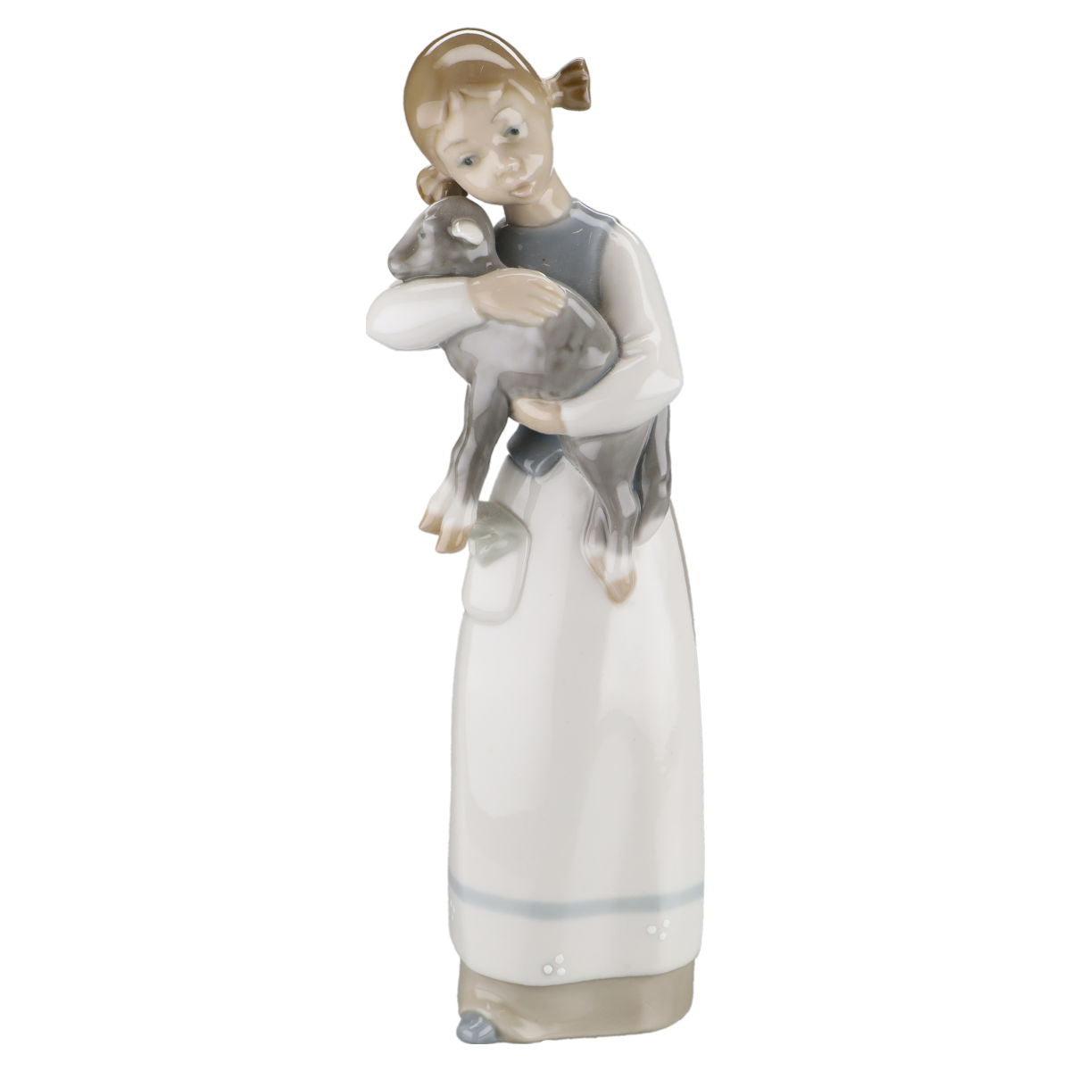 Figur Mädchen mit Lamm Mod. 1010 LLadro Spanien Figuren Frauen