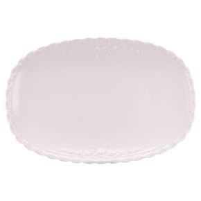 Fleischplatte groß Hutschenreuther Porcelaine Rosé Désirée Rosé Uni