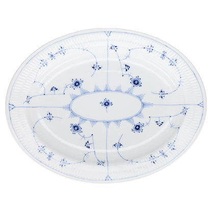 Fleischplatte groß Modell 375 Royal Copenhagen Musselmalet gerippt I.Wahl