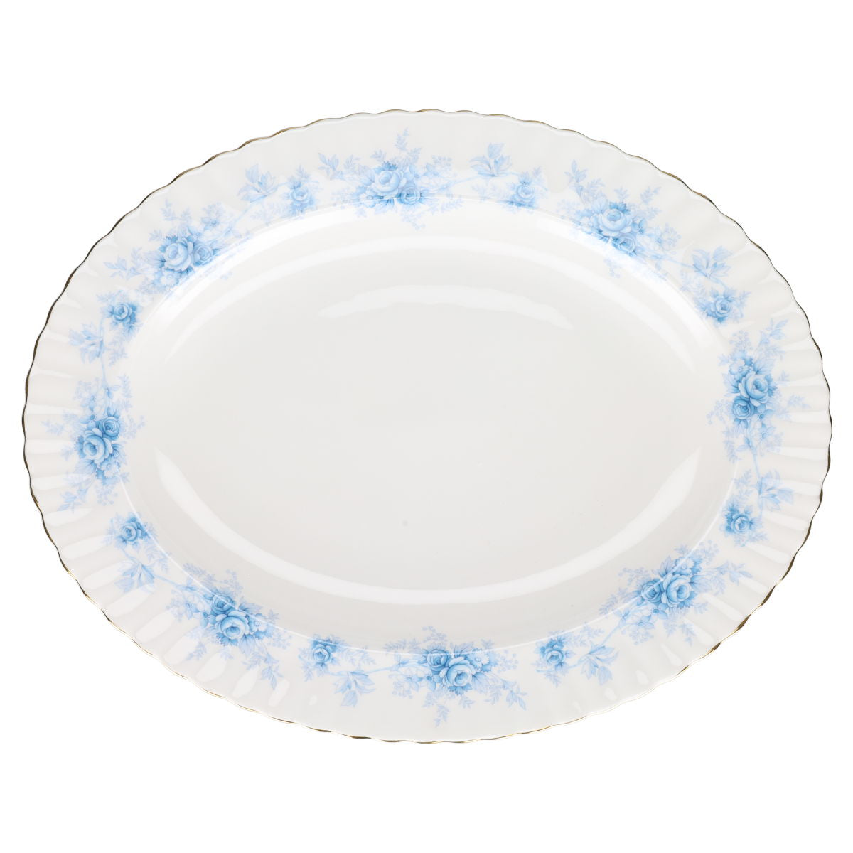Fleischplatte groß Royal Albert Windsor Rose