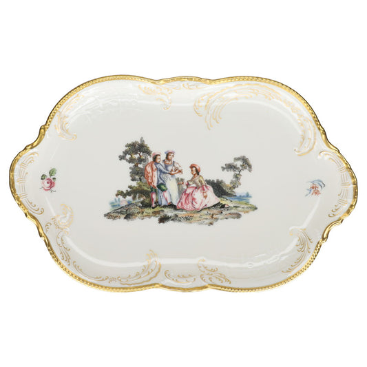 Fleischplatte klein  Rosenthal Sanssouci elfenbeinfarben Hoeroldt Arkadien
