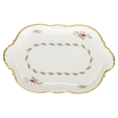 Fleischplatte klein  Rosenthal Sanssouci elfenbeinfarben Pastorale Moosrose